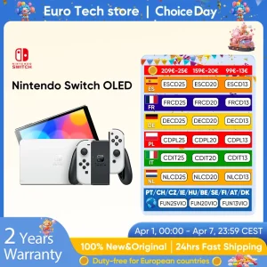 Nintendo Switch Modello OLED Schermo da 7 pollici Maniglia Joy‐Con Console audio regolabile migliorata Modalità TV stabile Videogioco