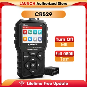 GL LAUNCH CR529 OBD2 Scanner Strumento diagnostico automobilistico Lettore di codici OBDII per auto Codice di guasto Lettura Scan Lettore di codici fai da te Creader 529