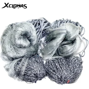 Rete da pesca in stile finlandia a 3 strati 1.5*30M rete da pesca in Nylon a maglie piccole rete da pesca appiccicosa fatta a mano attrezzatura da pesca