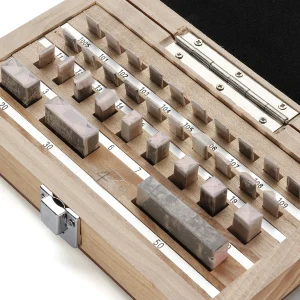 Set di calibri a blocchi da 32 pezzi in acciaio metrico per la lavorazione del legno 0 Blocco di ispezione antiscivolo Strumento pinza da 1,005-50 mm per ispezione e misurazione