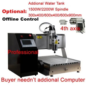 Controllo Offline macchina CNC 6090 trapano per incisione in acciaio a 4 assi PCB fresatura di metalli Router di legno 2.2KW con finecorsa