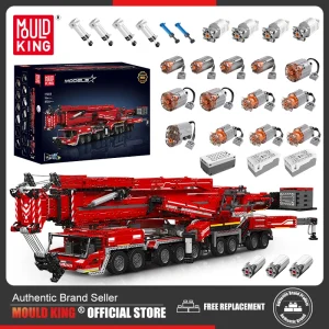 Mold King 17007/17008 Technical Car Toys motorizzato LTM 11200 Crane Truck Building Block Assembly Model Brick Kid regalo di natale