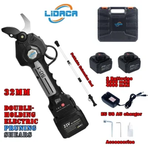 21V Cordless lama a doppia azione cesoia progressiva per potatura forbici efficienti Bonsai rami di alberi elettrici attrezzi da giardino SD-1