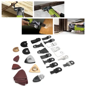 Lama da taglio oscillante/Set Kit lame per sega oscillante Accessori multiutensile a sgancio rapido per il taglio di metalli teneri in legno