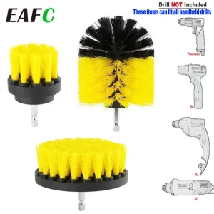 EAFC 3pcs strumento per la pulizia della spazzola per trapano elettrico sostituisci la spazzola per la pulizia della doccia della vasca della malta per Auto
