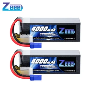 2 pezzi Zeee 6S 4000mAh FPV Drone Batteria 22.2V 100C Lipo Batteria EC5 Spina per RC Racing Hobby Aereo Elicottero RC Modello Parti