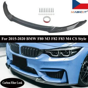 Paraurti anteriore Labbro per BMW M3 M4 F80 F82 F83 2015+ Diffusore Splitter Copertura Gurad Kit di protezione Stile CS Tuning