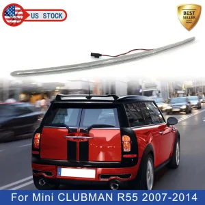 Luce freno posteriore per Mini Cooper R55 Wagon 2007-2014 Terze luci freno Lente trasparente Gruppo lampada di segnalazione aggiuntiva 63252755613