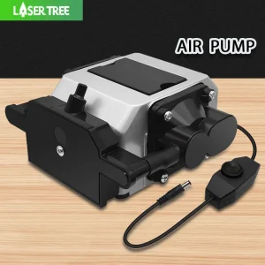 LASER TREE 26L/Min Air Assist Pump Low Noice compressore d’aria Full Metal a velocità regolabile per modulo di taglio Laser incisore Laser