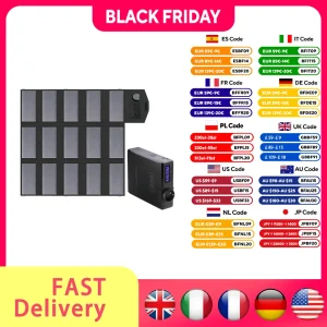 ALLPOWERS Pannello solare pieghevole da 100 W, caricabatteria solare portatile Mit Generatore solare 200 W Powerstation per campeggio, viaggi