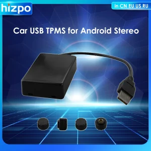 Marchio Hizpo TPMS USB integrato ed esterno adatto per lettori multimediali di navigazione autoradio Android TPMS intelligente Wireless