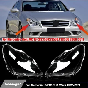 Coppia faro copri paralume lente per Mercedes Benz W219 2006-2011