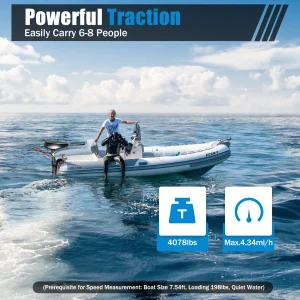 Motore a spazzola fuoribordo 12V/24V 80lbs/85lbs motore elettrico a traina per impieghi gravosi per elica per barche da pesca