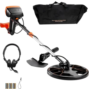 SucceBuy Metal Detector Bobina di ricerca impermeabile da 8 pollici e display puntatore ad alta precisione Rilevatore stelo in alluminio regolabile da 38”-49”