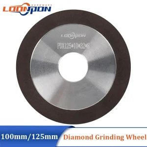 Cerchio di molatura per mola diamantata 100mm/125mm per smerigliatrice per affilatrice per utensili per fresa in acciaio al tungsteno 150-320Grit