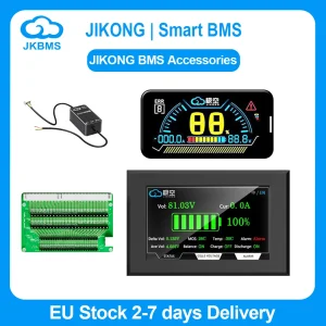Smart JIKONG BMS Accessori LCD RS485 Li-Ion Lto lifepo4 Scheda adattatore 12V 24V 36V 48V 72V 18650 display e interruttore di avviamento