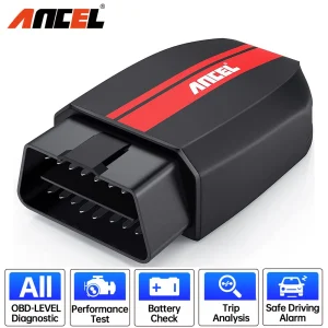 ANCEL BD200 OBD2 Scanner Bluetooth 5.0 Lettore di codici OBD2 Scanner di guasti del motore Strumenti di scansione diagnostica per auto per Android IOS iPad