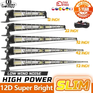 CO LIGHT 12 “-52” Off Road Barra LED Spot Flood Barra luminosa a LED/Luce da lavoro per camion 4X4 UAZ 4WD ATV Car Barra LED Fendinebbia di guida