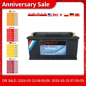 Batteria di accumulo LiFePO4 12V 100Ah Batterie al litio BMS 6000 cicli per camper camper Carrello da golf Fuoristrada Fuoristrada Fuoristrada Fuoristrada Vento solare