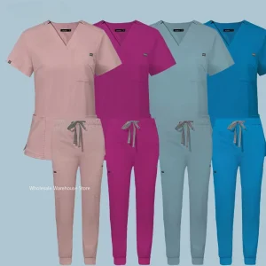 Scrub uniforme medica per sala operatoria all’ingrosso Scrub da lavoro ospedaliero Set Forniture mediche Infermiera Tuta per chirurgia dentale Abbigliamento da lavoro