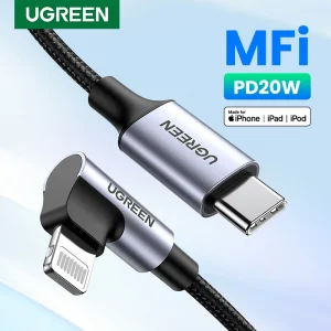 Cavo UGREEN MFi da USB C a Lightning per iPhone 14 13 12 Pro Max PD 20W cavo dati USB a ricarica rapida per iPhone per iPad