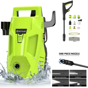 DayPlus 5000W Idropulitrice ad alta pressione portatile Jet Wash Car Patio Giardino Vialetto Pulitore Lavabile in lavatrice Pavimento del patio, 350Bar/5000PSI