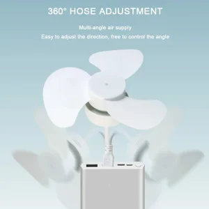 Ventilatore da soffitto moderno a LED Base E27/Ventola con lampadina USB con prolunga per tubo flessibile Piccolo ventilatore da soffitto per soggiorno camera da letto