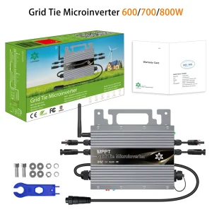 Micro Inverter collegato alla rete solare da 800W 80-265VAC con intelligenza WiFi, adatto per il collegamento di pannelli solari da 20 ~ 60V cc
