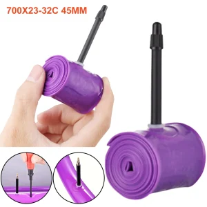 Pneumatico interno in TPU per bicicletta da strada con camera d’aria ultraleggera 700×35-50C/23-32C con valvola Presta da 45 mm/65 mm/85 mm