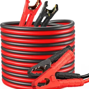 Set di cavi jumper per auto per camion da 1000 Amp 4m/ 1500 Amp 6m 30mm2 Set di cavi di avviamento da 12 V/24 V Cavi di avviamento, avvio rapido, con guanti