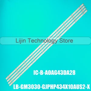 Striscia LED per 43PUS7505 43PUS6504/12 43PUS6554/12 GJ-2K18-430-D310-V2 LB-GM3030-GJPHP434X10AUS2-X IC-B-AOAG43DA28