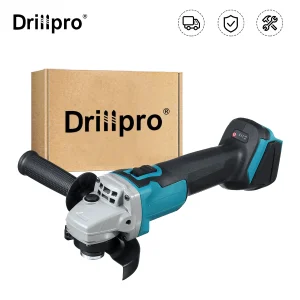 Drillpro 800W 125MM Smerigliatrice angolare elettrica senza spazzole 4 velocità Macchina da taglio Utensili elettrici per la lavorazione del legno fai da te per batteria Makita 18V