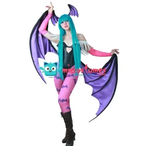 Costume da Cosplay Miccostumes per Donne, Top Traforato a Forma di Cuore con Ali e Leggings