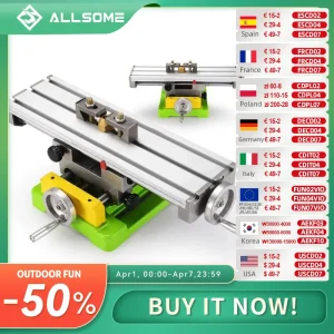 ALLSOME MINIQ Tavolo da lavoro per morsa da trapano multifunzione Mini tavolo da lavoro per fresatrice di precisione