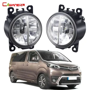 2 pezzi 30W H11 LED fendinebbia per Toyota ProAce 2013-2022 auto fendinebbia anteriore lampada di guida DRL assemblaggio ad alta luminosità