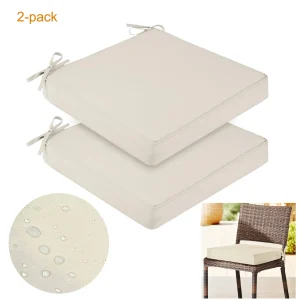 Cuscino per sedile da esterno Cuscini per sedie impermeabili per mobili da giardino con fodera rimovibile Cuscino per sedia per divano in schiuma ad alta resilienza