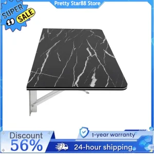 Tavolo pieghevole a parete antiruggine Tavolo pieghevole a parete facile da pulire per camera da letto/soggiorno/studio/cucina