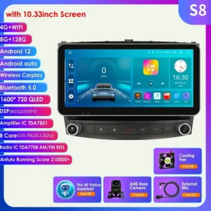 Autoradio Android 2din per Lexus IS250 200 300 350 2006 2007 2008-2012, lettore multimediale video, GPS, navigatore stereo, 4G, DSP, Carplay