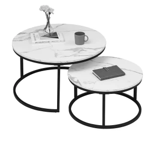 Tavolino Home divano allungabile tavoli mobili soggiorno tavolini di lusso leggeri combinazione di scrivania rotonda in vetro nordico