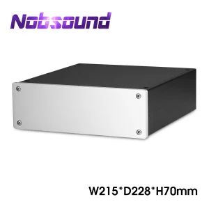 Telaio in alluminio Nobsound per amplificatore fai da te custodia in metallo custodia per amplificatore per cuffie DAC BOX