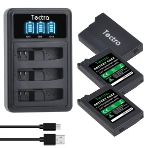 PSP-2004 PSP-2005 PSP-S110 Batteria/caricabatterie per gamepad agli ioni di litio da 2400 mAh per controller portatile PlayStation Sony PSP-2000 PSP-3006