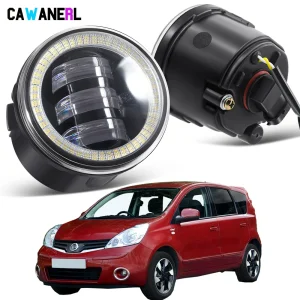 2 pezzi H11 paraurti anteriore per auto LED fendinebbia gruppo Angel Eye lampada di marcia diurna DRL 30W per Nissan Note 2006 2007 2008 2009