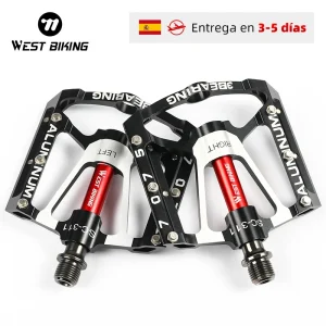 WEST BIKING MTB pedali in lega di alluminio 3 cuscinetti/boccola DU pedali per bicicletta ultraleggeri allargare i pedali da ciclismo parti della bici BMX