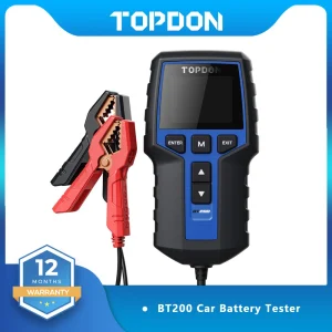 TOPDON BT200 Tester batteria 12V Auto Digitale Automotive Diagnostic Tester batteria Analizzatore Veicolo Avviamento Ricarica Scanner Strumento