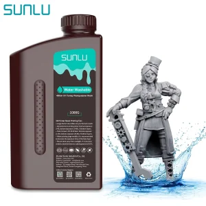 SUNLU Resina per stampa 3D lavabile ad acqua 405 Basso odore Alta precisione Polimerizzazione rapida per stampante 3D LCD Resina standard fotopolimerica