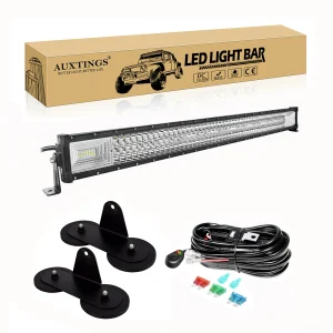 7D 22-52in dritto 270W-675W barra luminosa a LED fuoristrada con forti staffe magnetiche filo 12V 24V Led Bar per SUV Truck 4×4 Boat