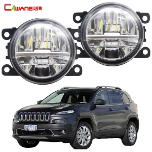 2 pezzi gruppo fendinebbia a LED per Jeep Cherokee KL 2014 2015 2016 fendinebbia esterna per auto lampada di marcia diurna DRL 30W 6000LM