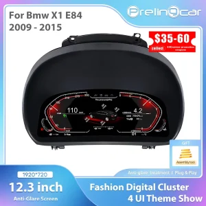 Pannello cruscotto LCD per auto sistema Linux per BMW X1 E84 2009 – 2015 Schermo tachimetro display strumento cluster digitale per auto