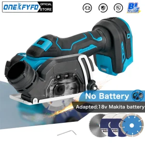 Mini smerigliatrice angolare senza spazzole da 3 pollici 76MM Macchina da taglio compatta elettrica per utensili da taglio con display a LED per batteria Makita 18v