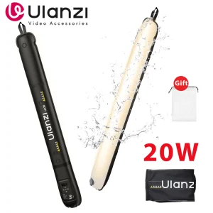 Ulanzi UA20 20W Bi-Color Tubo Gonfiabile Bacchetta Bastone Pieghevole Luce Video LED per Trasmissioni Trasmissioni in Diretta